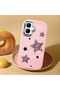 Infinix Smart 10 Compatible Leopard Pattern Stars Pattern Shock Absorbing Pink Silicone Case with Camera Protection - 2