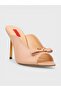 Women's summer 11cm thin heeled slippers - 602 8533 - nude - 2
