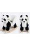 Educational Plush Rocking Horse Wooden Rocking Panda - 2