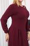 Plus Size Pleated Detailed Modal Fabric Set - 8
