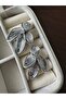 Silver Color Leaf Earrings - 2