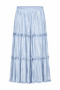 Colorful Layered Detail Nil Skirt 613 Blue - 2