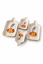 Kabak Series 4 Piece Ceramic Rectangular Breakfast Appetizer Olive Bowl Snack Bowl Set - 5