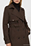 Jacket Collar Sleeve Detail Bitter Trench Coat 12667 - 2