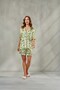 Women's Fabric Buttoned Satin Short Pajama Set Bloom & Floral Patterned Shorts Set with Pockets, Dowry Satin Pajamas and Gift - 6