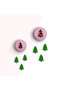 Christmas Tree Mini Polymer Clay Cutting Mold,Jewelry Molds, Candy Molds,Ceramic Mold,No:224