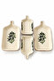 Olive Series 4 Piece Ceramic Rectangular Breakfast Appetizer Olive Bowl Snack Bowl Set - 4