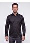 Black Non-Iron Cotton Dynamic Fit Men's Long Sleeve Shirt