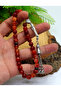 Sphere Cut Alpaca Tassel Agate Natural Stone Prayer Beads 201025849 - 4