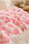 100% Cotton Muslin Bedspread 220X240 cm Double Pique Blanket – Floral Pattern - 3
