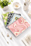 A4 and a Half Spiral Bound Cardboard Cover Set of 4 Checkered Timetable Notepad School Notebook - Pattern Party - 5