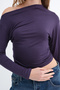 Boat Neck Basic Blouse B1873 - 3