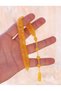 Hareli Yellow Colored Special System Tasseled Powder Amber Fish Prayer Beads 201025853 - 2