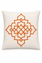 Orange Bone Series Throw Pillow Cover Twill Fabric Hidden Zipper (43X43 cm)