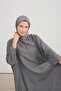 Shiny Scarf Contour Pattern Gray - 3