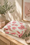 100% Cotton Muslin Bedspread 220X240 cm Double Pique Blanket – Floral Pattern - 4