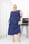 Plus Size Pleated Detailed Modal Fabric Set - 5