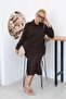 Plus Size Button Detailed Modal Fabric Suit - 7