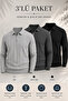 Men's Polo Collar Sweater 3-Piece Set T1 Edwtk195