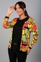 Women's Leaf Patterned Round Neck Long Sleeve Two-Piece Set