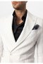 Single Button Double Breasted Striped Men's Blazer Jacket - 6