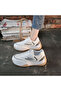 Women's Khaki Lace-Up Sneakers - 5