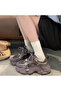 Women's Mesh Chunky Running Lace-Up Sneakers - 7