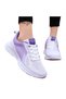 Women's Purple Sports Lace-Up Sneakers - 2