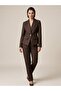 Gold Buttoned Double Breasted Collar Blazer Jacket 4141