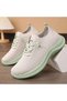 Women's Knit Sports Lace-Up Sneakers - 3