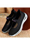 Women's Black Mesh Slip-On Sneakers - 2