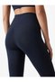 Slim Fit High Waist Sports Leggings with Stitching Detail - 4