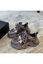 Women's Mesh Chunky Running Lace-Up Sneakers - 3