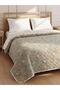 Mixed Leaf Pattern Double Bedspread (W6)