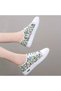 Women's Multicolor Floral Canvas Low-Top Sneakers - 4