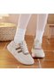 Women's Striped Sports Lace-Up Sneakers - 3