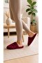 Women's Burgundy Closed 3-Stripes House Slippers 3 cm Byndkap3C - 7