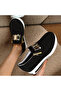 Women's Gold Accent Slip-On Sneakers - 3