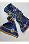 Luxury Voile Silk Shawl Scarf Horse Patterned Double Sided 70 X 180 cm - 3