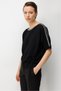 Stone Embellished Drawstring Blouse - 3