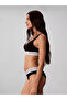 Women's Slim Fit Thin Strap Black Bralet - 5