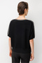 Stone Embellished Drawstring Blouse - 5
