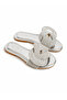 Marea Silver Stone Embroidered Slippers - 2