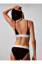 Women's Thin Strap V-Neck Black Bralet - 4