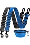Dog Seat Belt Dog Harnesses 2 Pack Retractable Adjustable Nylon Pet Safety Seat Belt