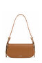 Baguette Camel Bag with Buckle Closure 0068
