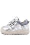Schaggy Genuine Leather Silver Velcro Patterned Baby Sports Shoes - 4