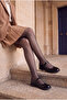 Girl's Thin Pantyhose School Socks Black - 2
