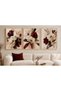 Borda Cream Color Flowers 3-Piece Painting Set, Wall Decoration - 2