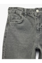 Relaxed Fit Cotton Barrel Denim Trousers with Pockets - 7